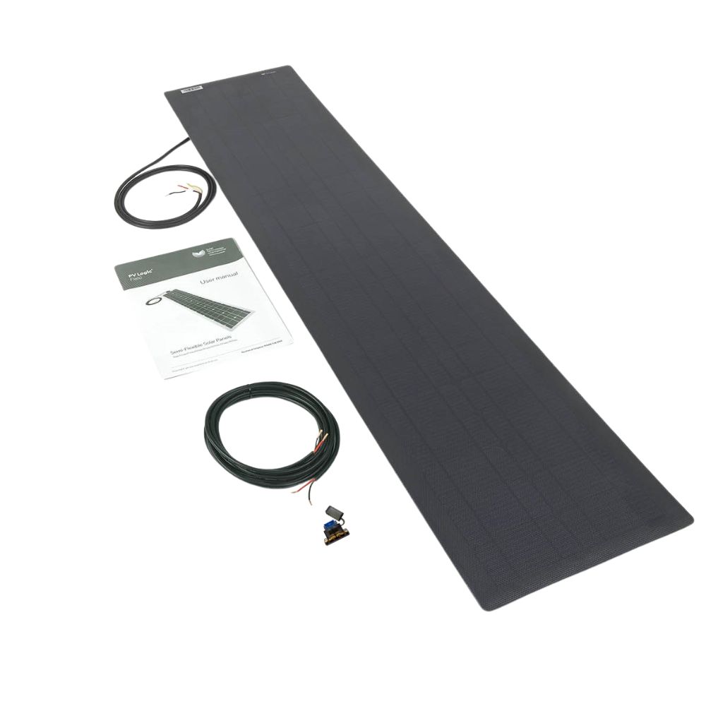 60W Flexi Solar Panel - black rear exit