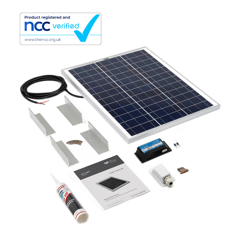 45W Rigid Solar Panel Roof and Deck Top Kit