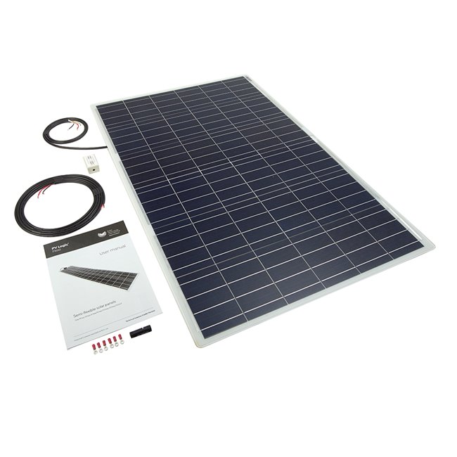 100w Flexi Solar Panel Kit White Rear Exit Solar Technology International