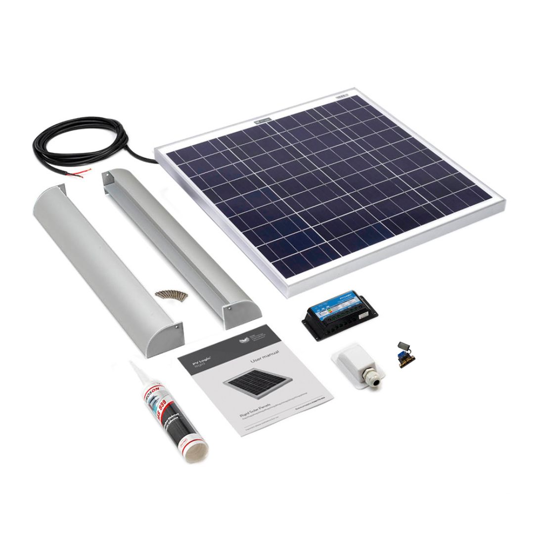 60W Rigid Solar Panel Roof and Deck Top Kit