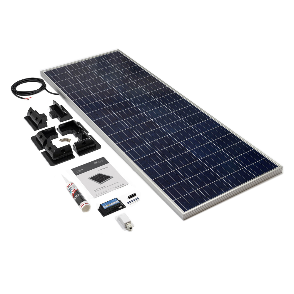 200w Solar Panel For Campervan 200W Rigid Solar Panel Roof & Deck Top Kit | Solar Technology