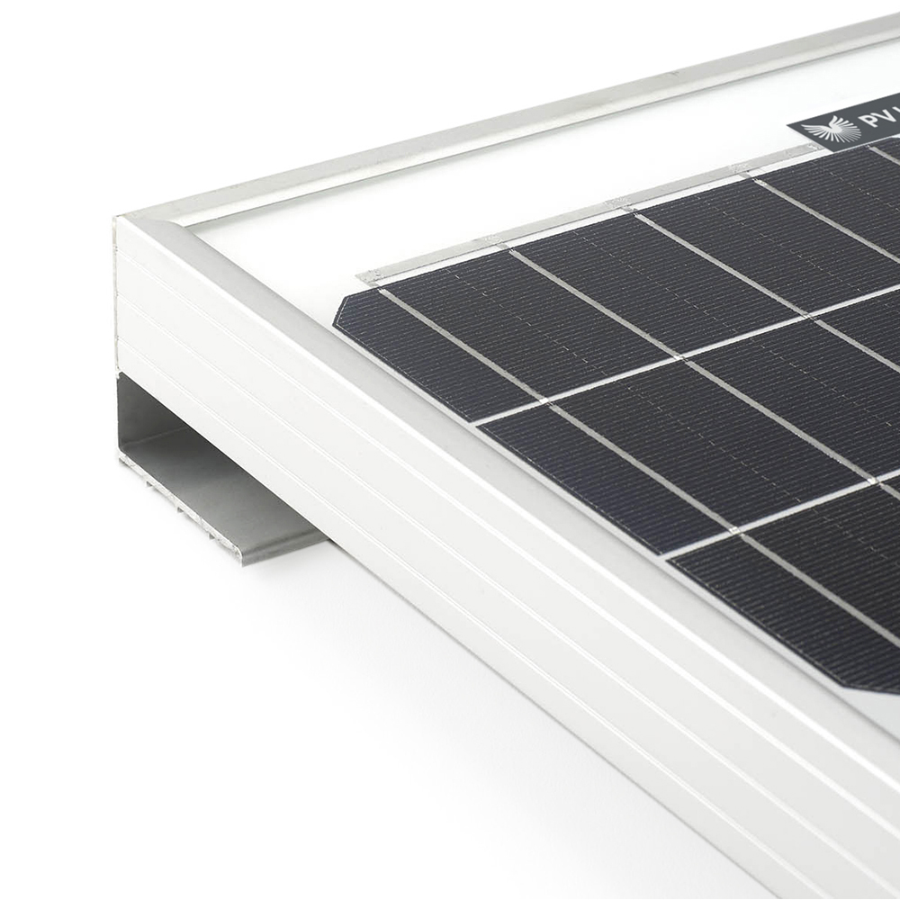 Rectangular 60W Rigid Solar Panel Roof & Deck Top Kit