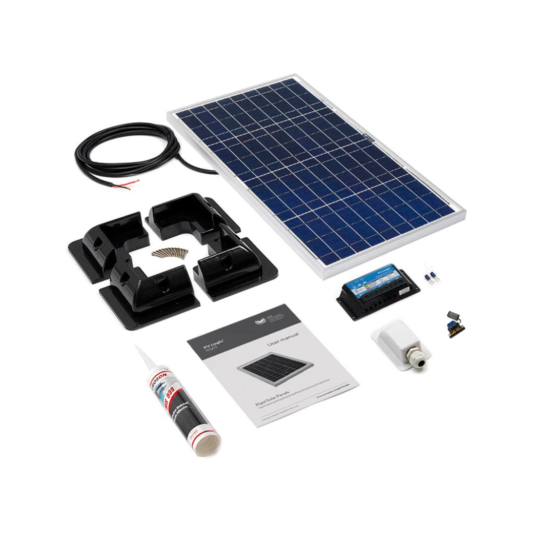 30W Rigid Solar Panel Roof and Deck Top Kit