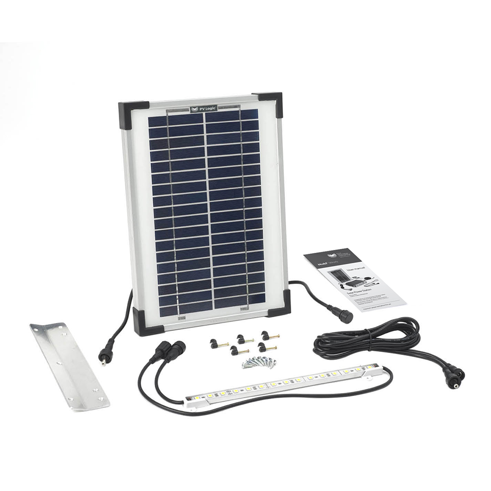 Hubi Work 16 Expansion Pack - add extra solar power and LED light strip to a Hubi Work 16