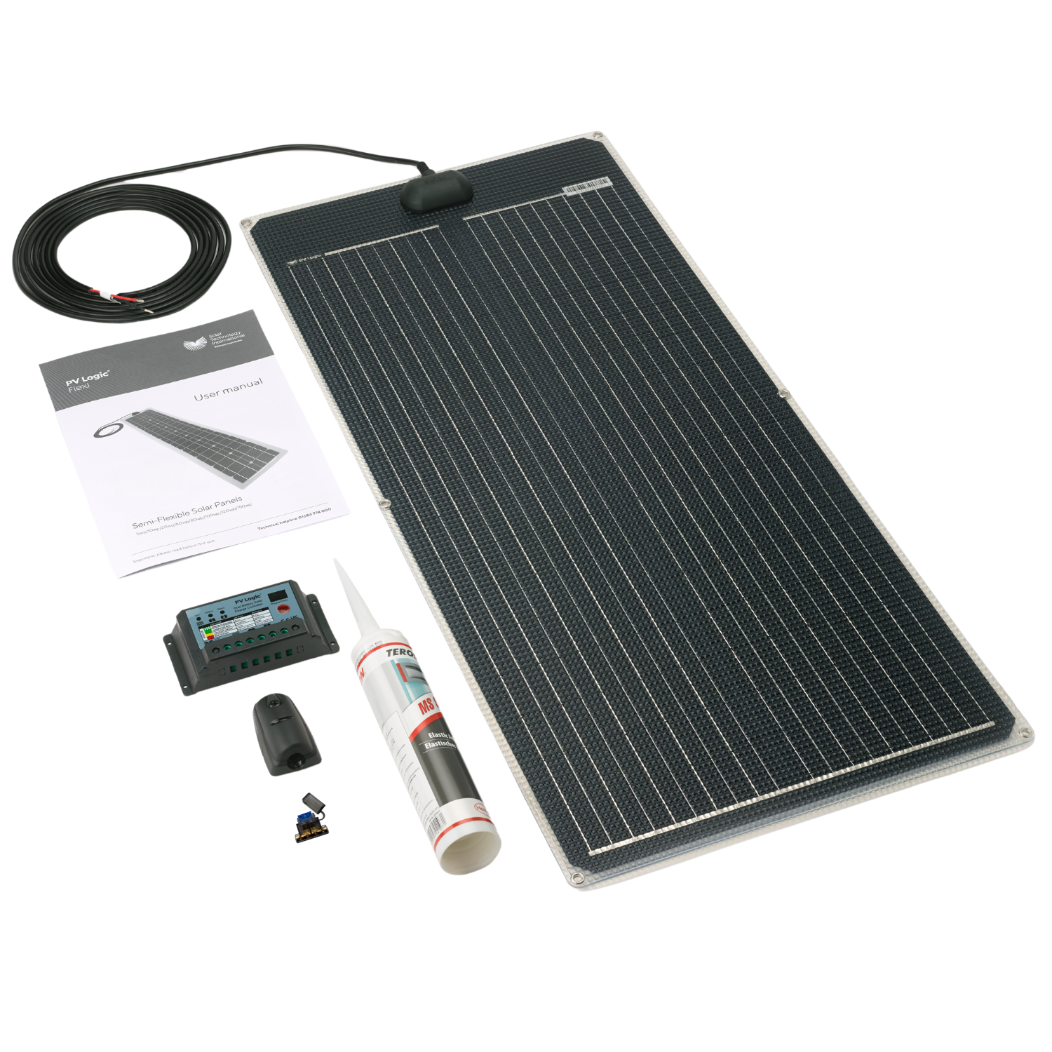 60W Flexi Double ETFE Solar Panel Deck Top Kit
