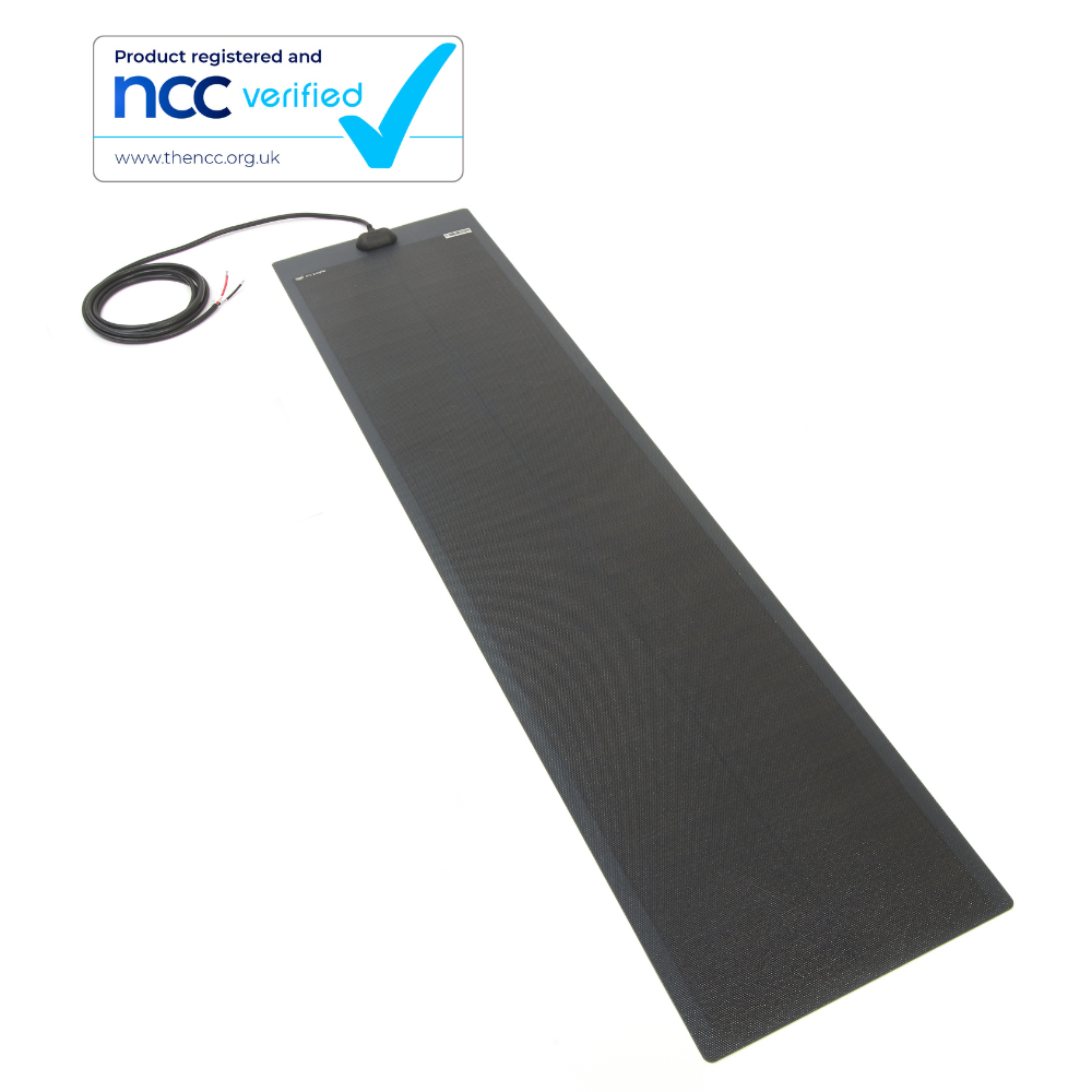 110W MHD Flexi Solar Panel - narrow top exit