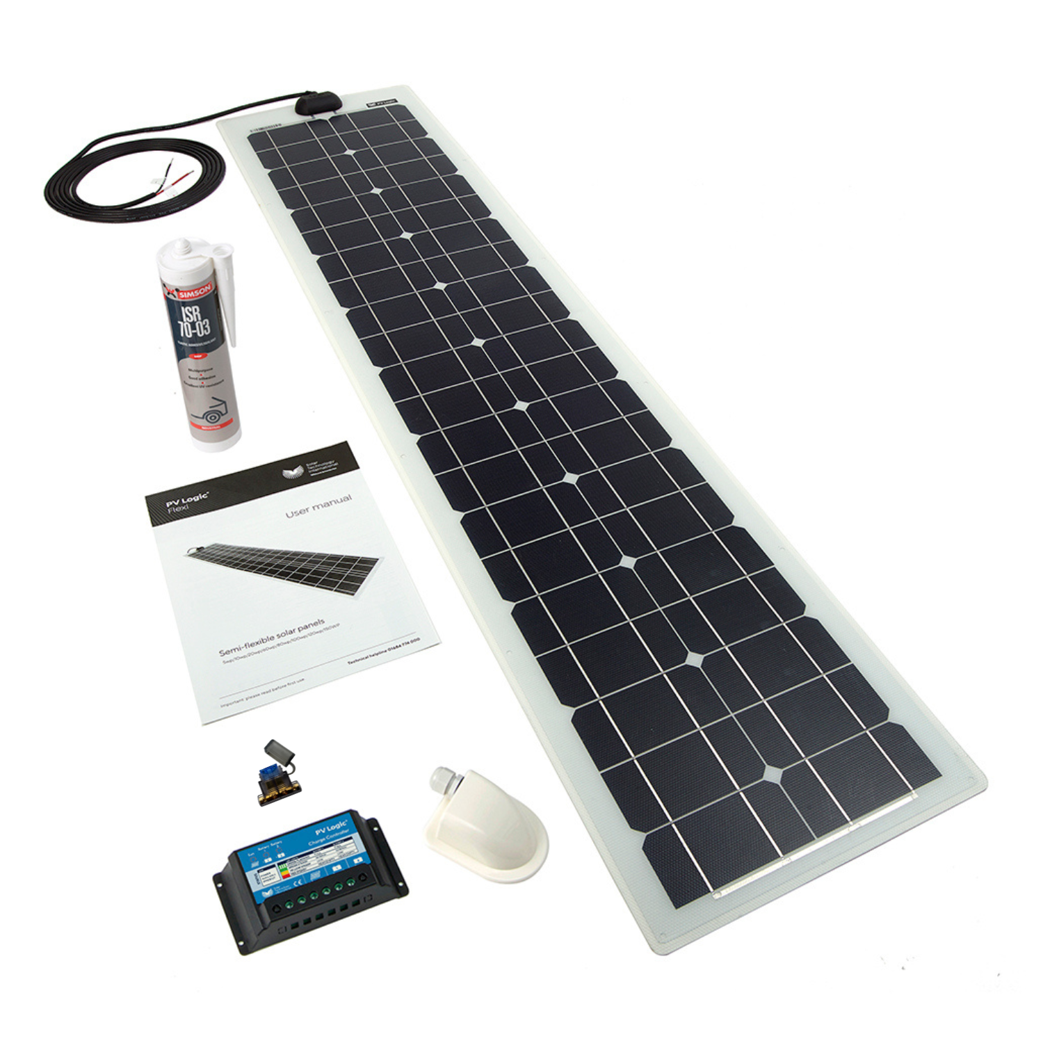 60W Flexi Solar Panel Roof and Deck Top Kit