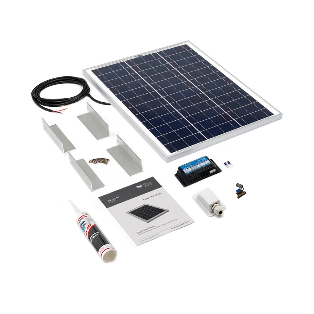 45W Rigid Solar Panel Roof and Deck Top Kit