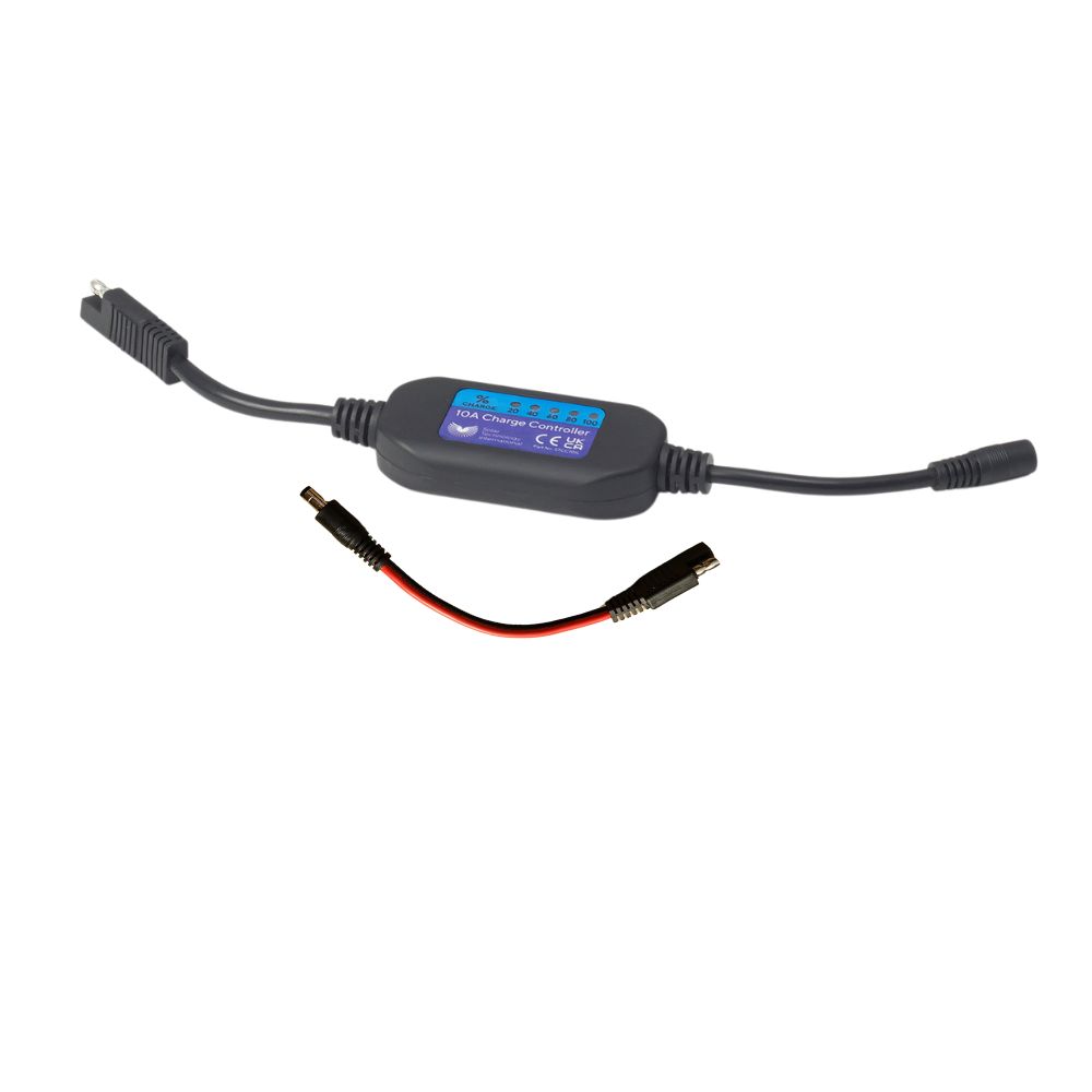 Adaptor Cable and Inline Charge Controller for 8W Small Battery Maintainer
