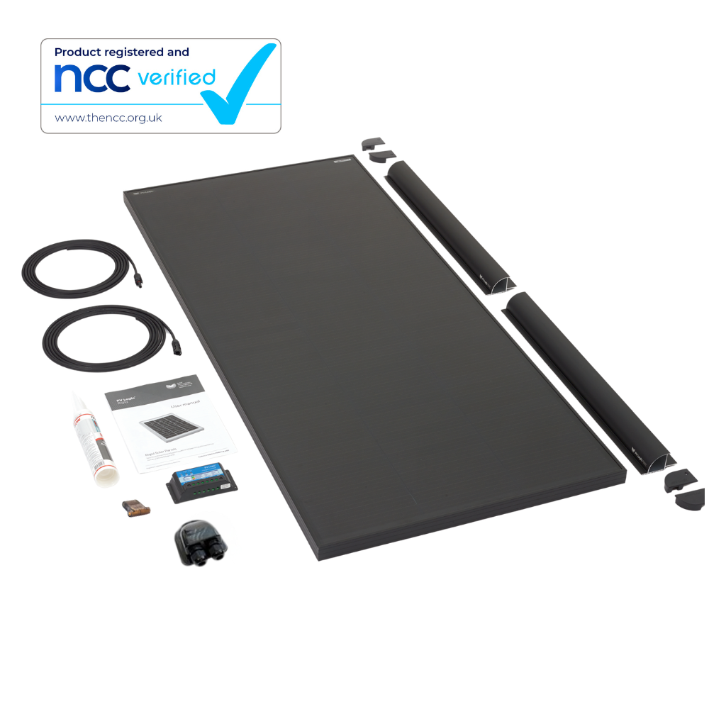 200W Mono High Density Rigid Solar Panel Roof and Deck Top Kit