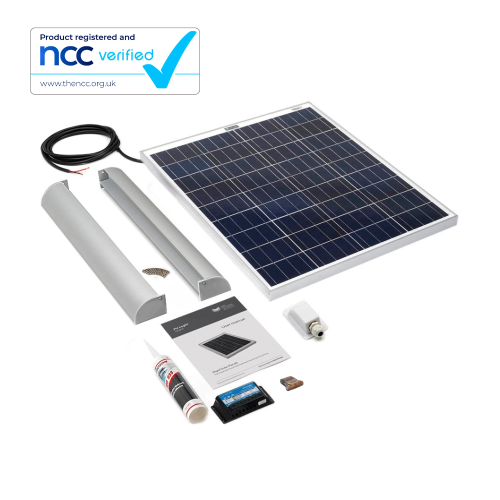 80W Rigid Solar Panel Roof and Deck Top Kit