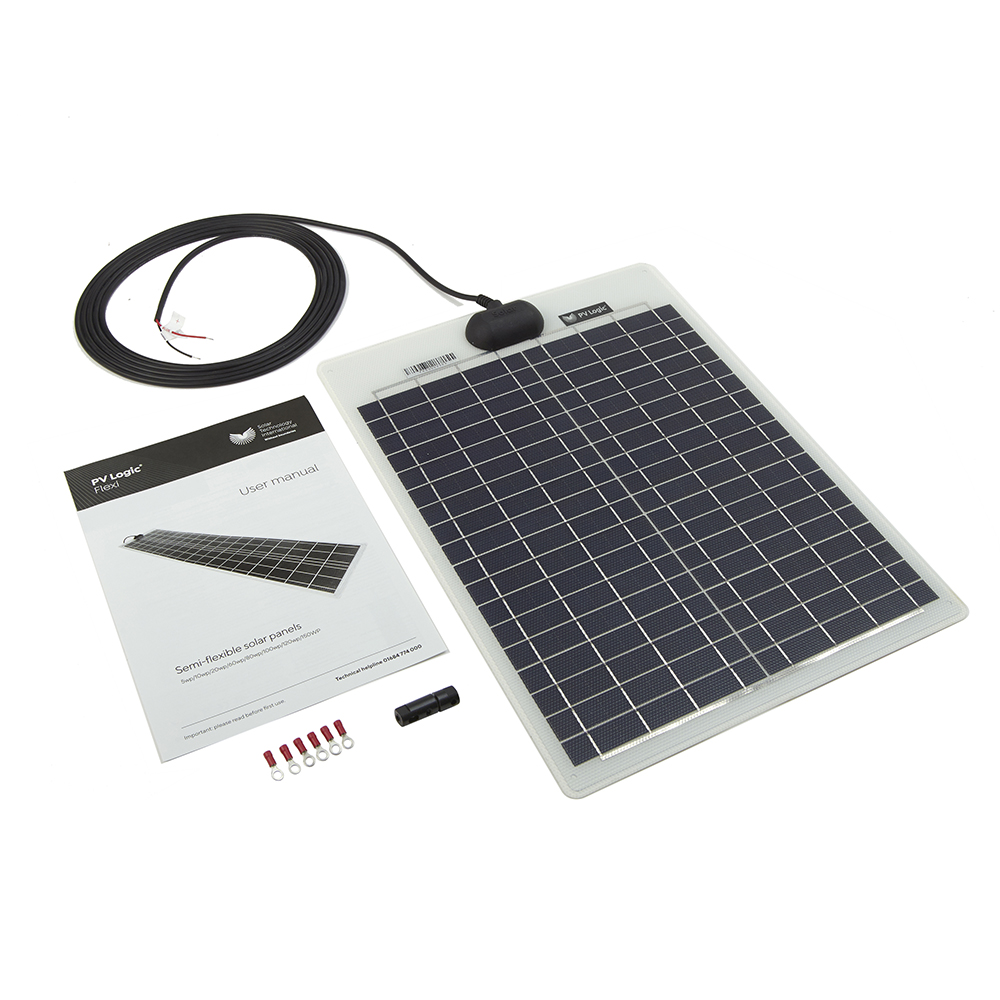 20W Flexi Solar Panel Kit - PV Logic | Solar Technology